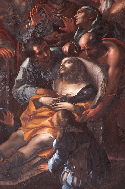 La mort de Saint Roch dans une cellule de prison à Arona (détail), 1691 - Federico Bianchi